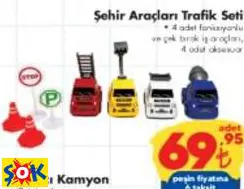 GOKİDY ŞEHİR ARAÇLARI TRAFK SETİ OYUNCAK